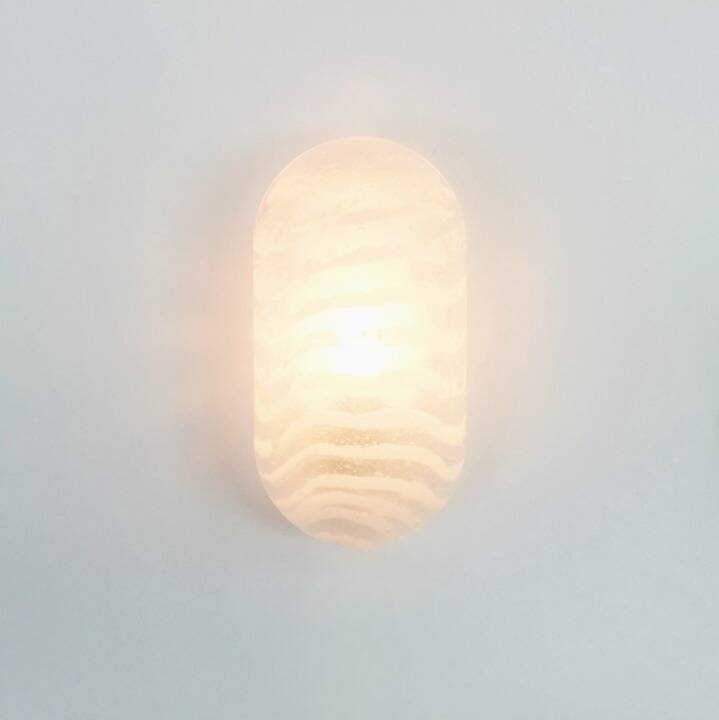 Pair of 'Zebra' Striped Glass Wall Lamps - Peill & Putzler, Germany, 1970s