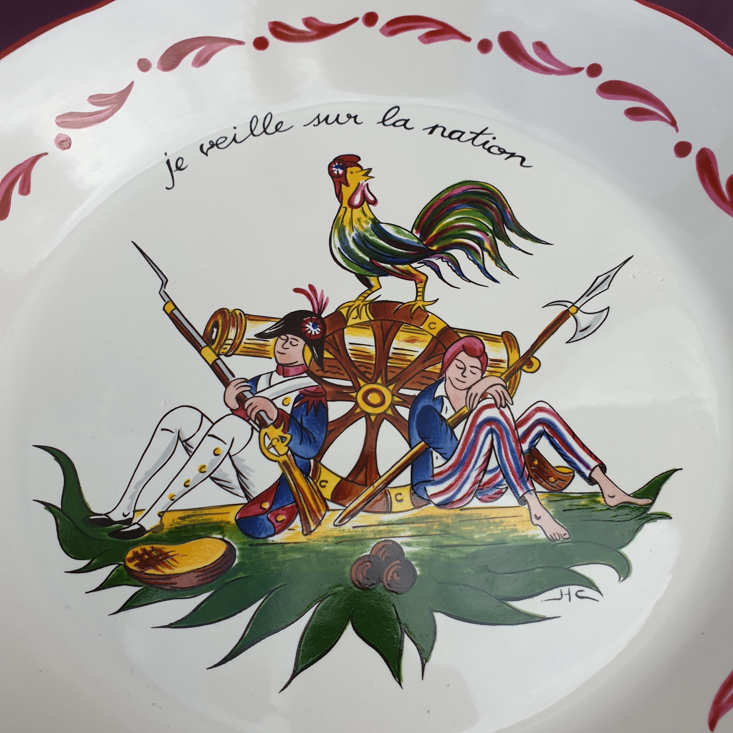ASSIETTE BICENTENAIRE DE la Révolution 1789/1989 Faïencerie St Clément