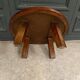 Brutalist ceramic and wood coffee table in the style of Roger Capron