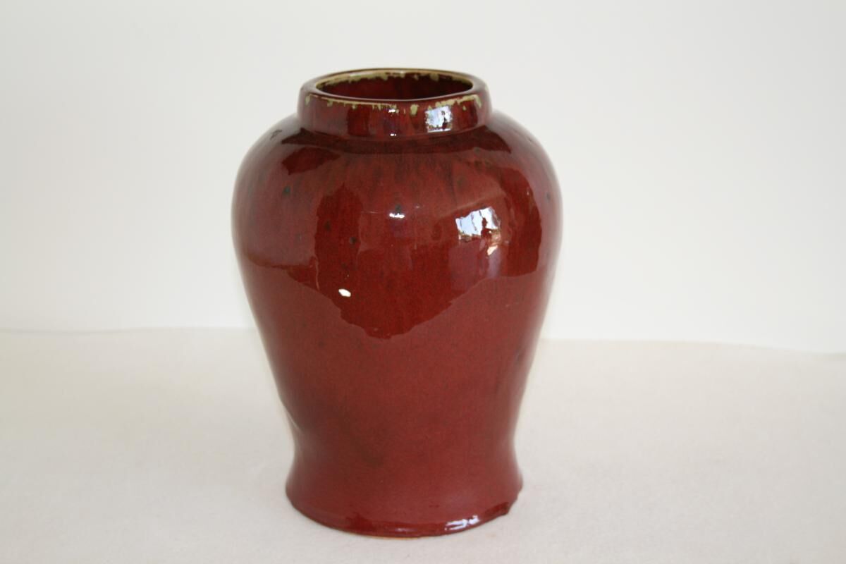 Red sandstone pot China 20th