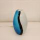 Eglo handblowed glass table lamp - Empori 87756 - Opaline and blue glass