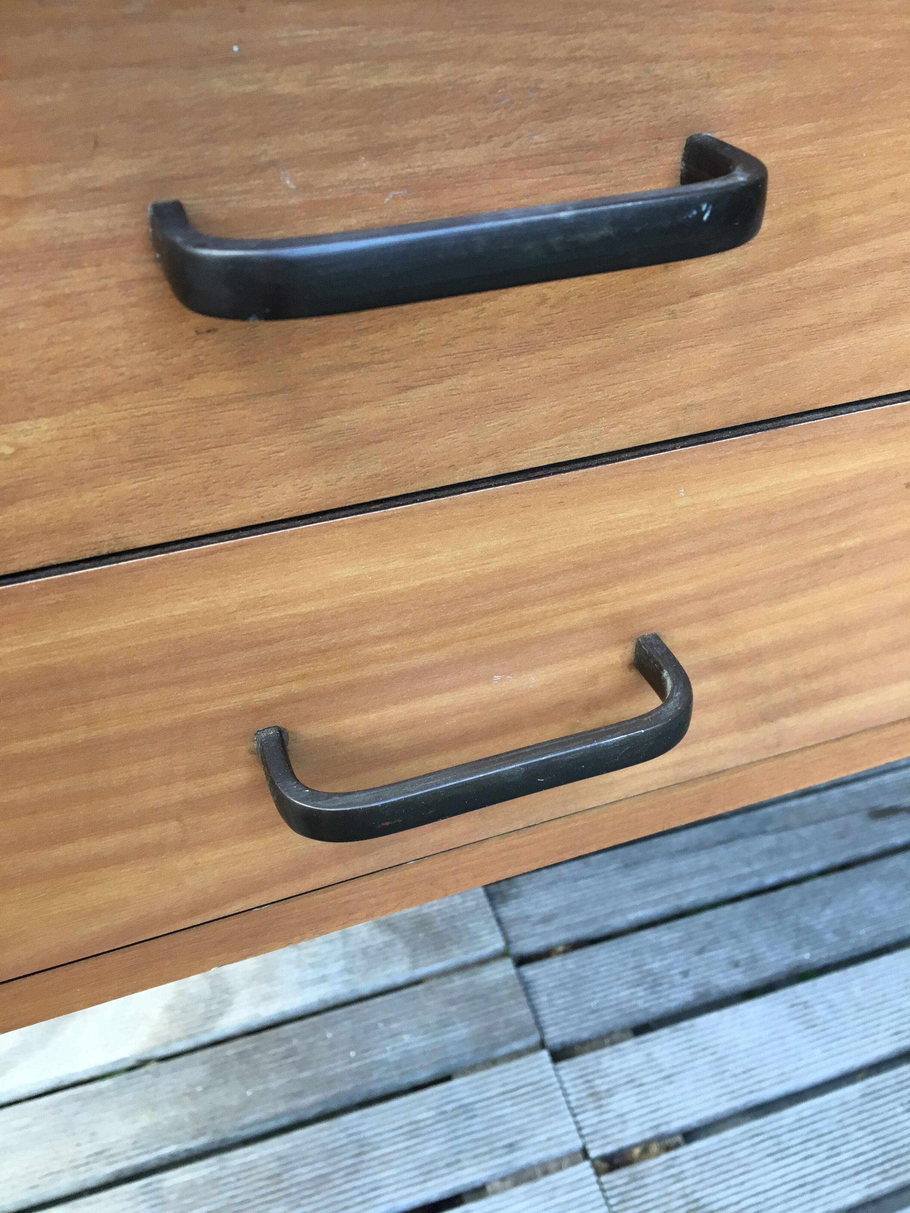 Wood and iron desk year 50