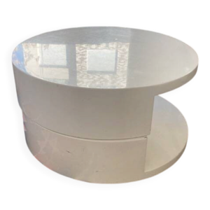 Table basse ronde design - plateau