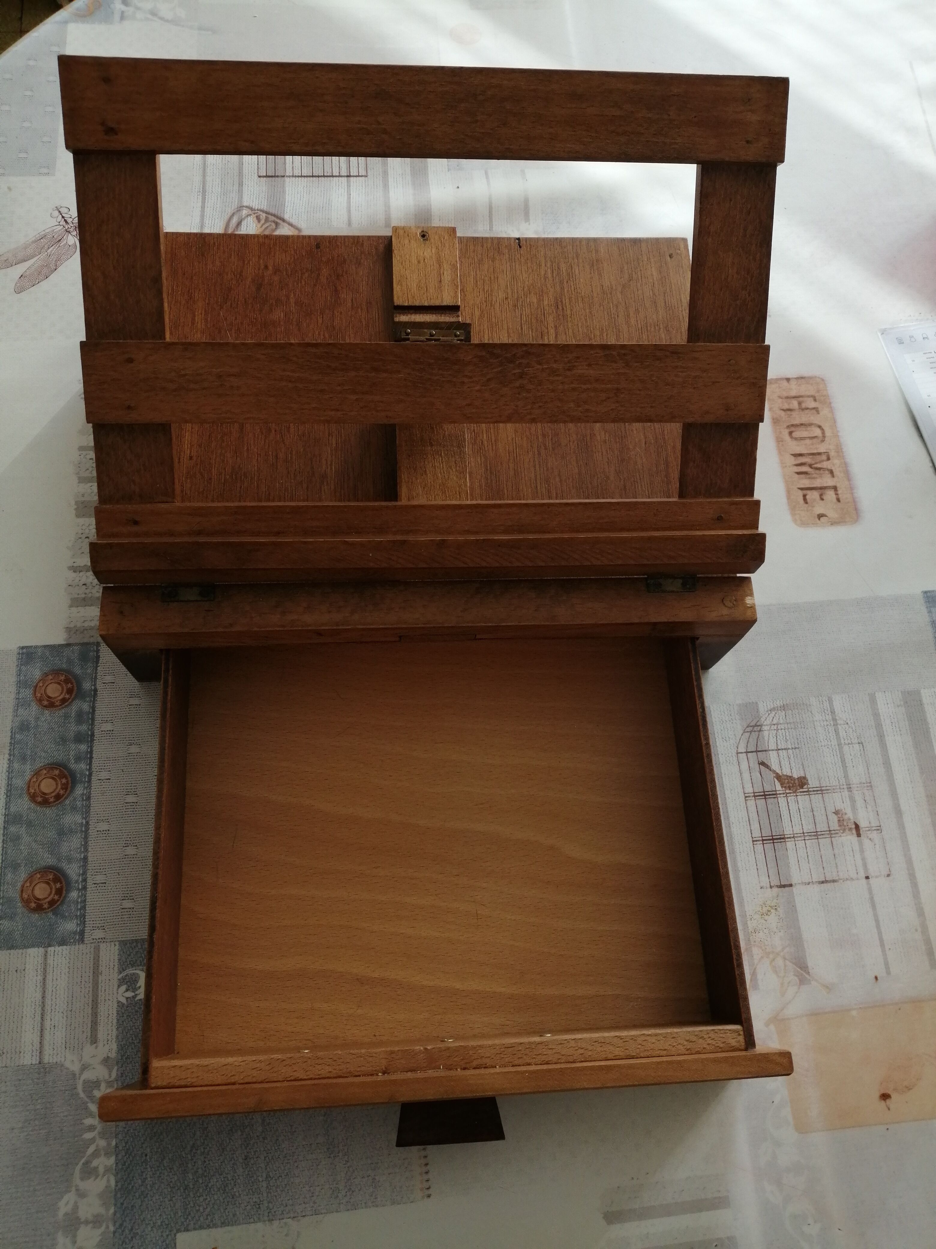 Ecritoire pupitre bois, fabrication artisanale