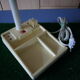 With organizer desk lamp