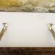 Vintage wall shelf, hanging, metal and wood