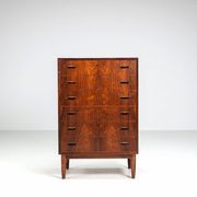 Large Scandinavian chest of drawers in rosewood Denmark 1960