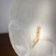 Large marbled glass egg lamp 38 cm, 80s