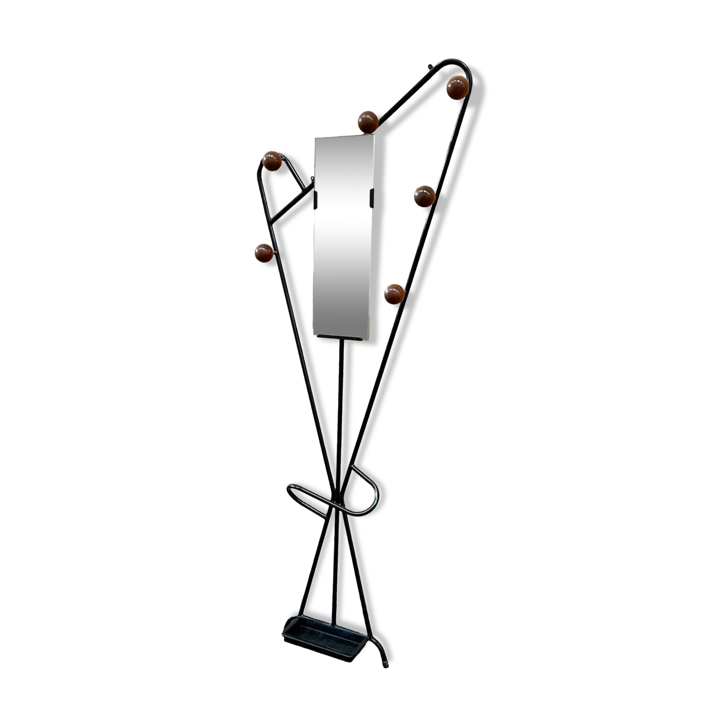 Wall-mounted coat rack cloakroom, 1950s