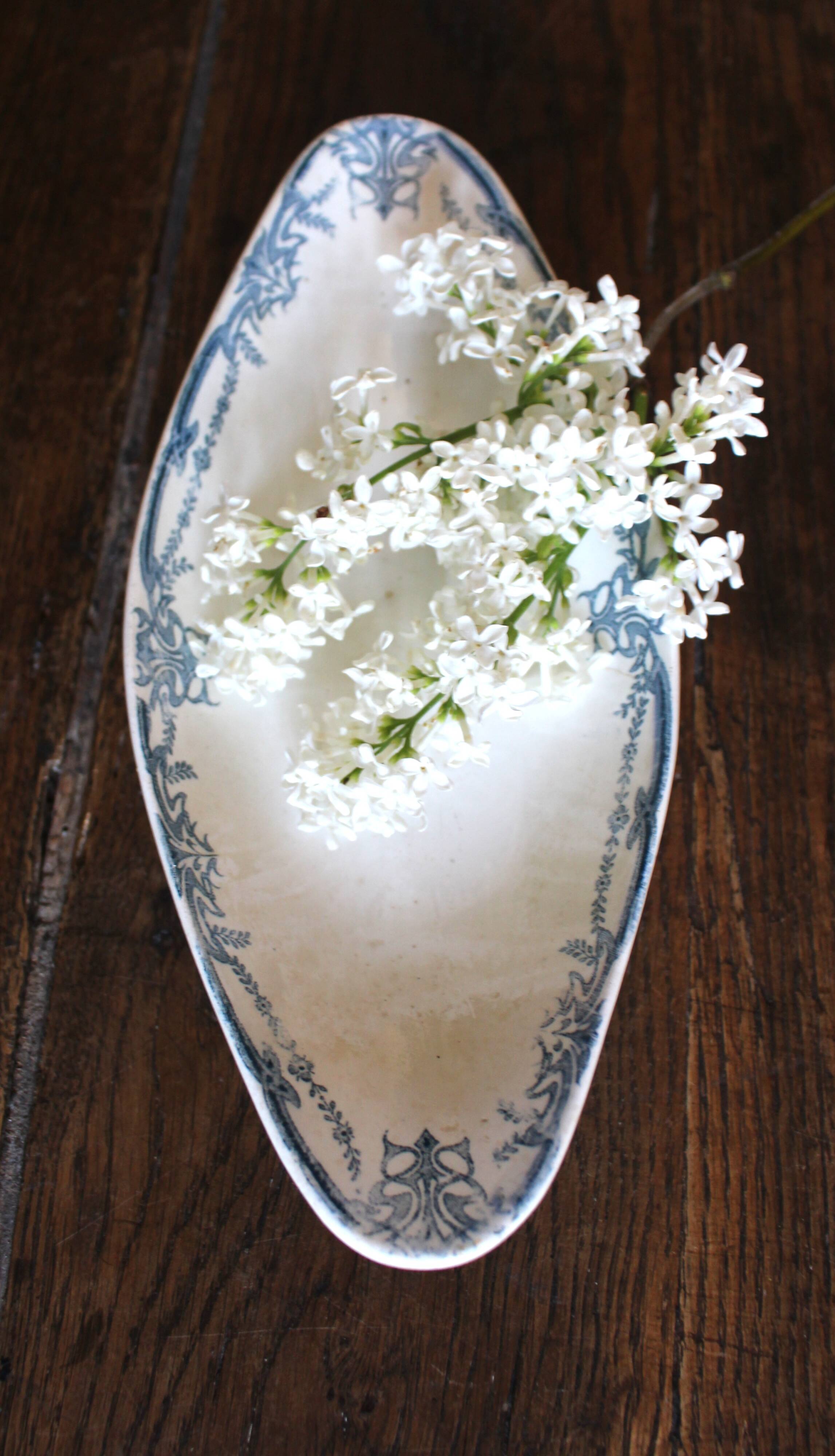 Blue Sarreguemines Vaucluse Ironstone Plate