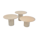 Set of 3 Italian Marble Side Tables, 1970s