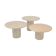 Set of 3 Italian Marble Side Tables, 1970s
