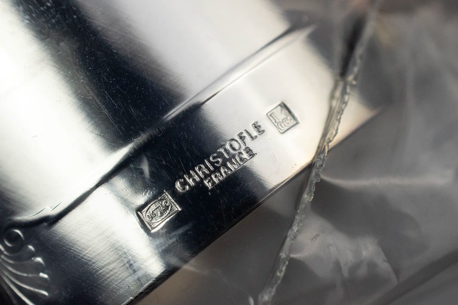 Christofle Vendôme silver-plated napkin ring – New in its box