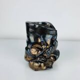 Vase abstrait céramique signé Montalto 1993