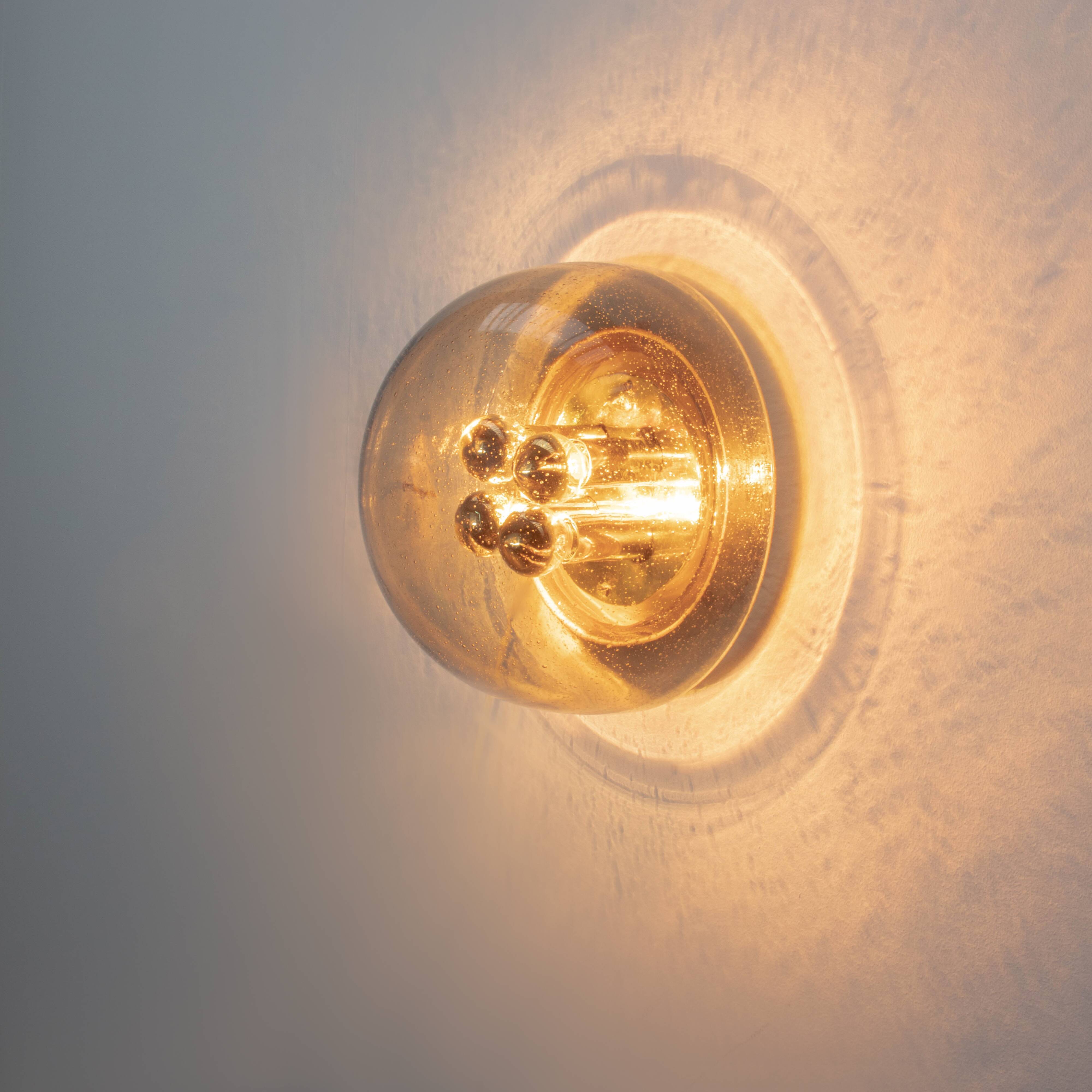 Wall Sconce by Glashütte Limburg