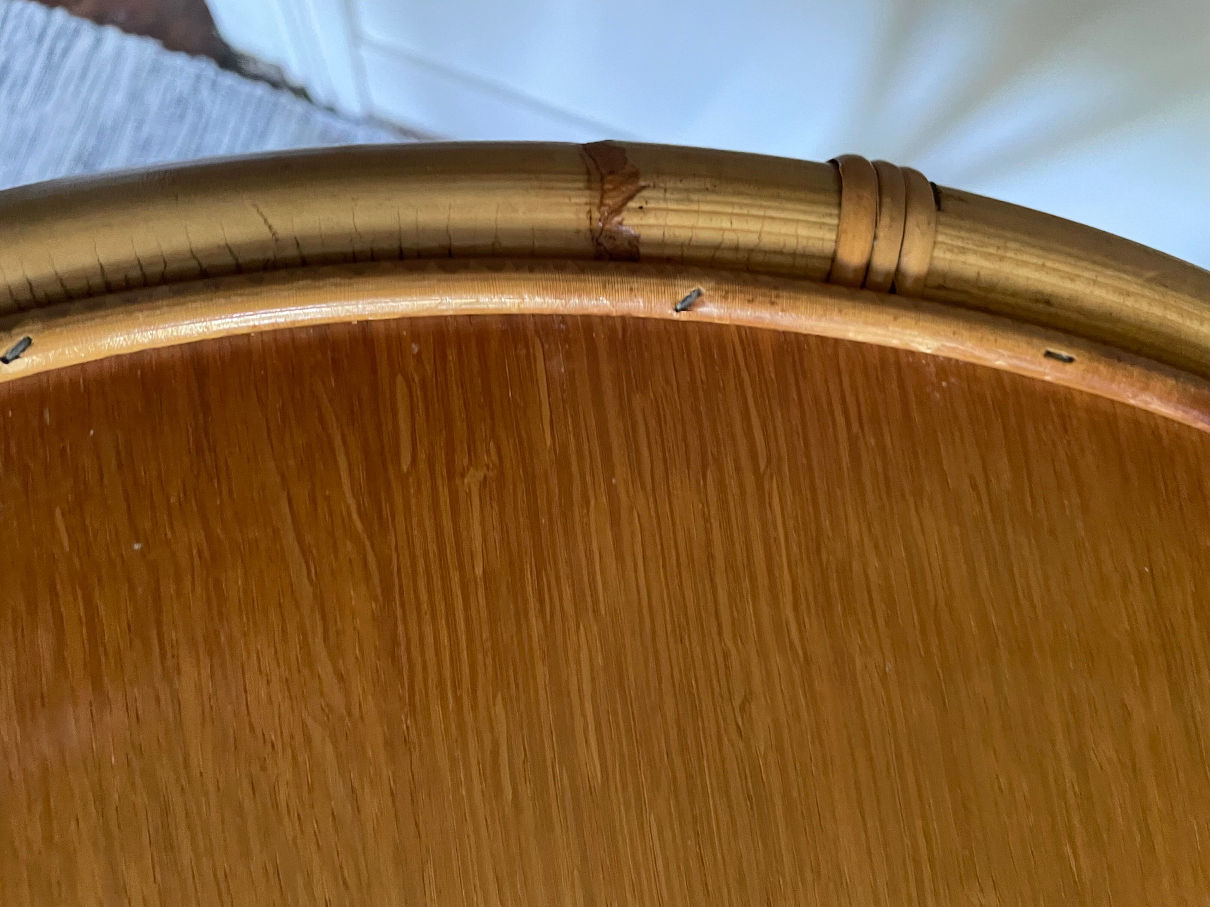 Table basse en rotin