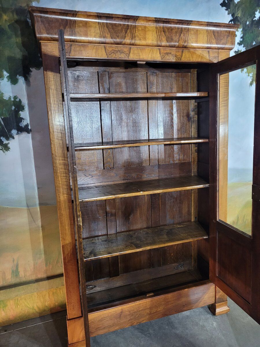 Louis Philippe period walnut library