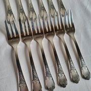 12 silver-plated dessert forks Guildar