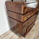 1940s Art Decò sideboard in walnut burl with mirror