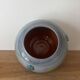 Magnificent pot or vase, handcrafted pottery with flowers, signed on the back.