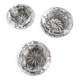 Lot de 3 cendriers en cristal de bohème