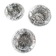 Lot de 3 cendriers en cristal de bohème