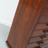 French art deco mahogany apothecary / filing cabinet, ca 1920