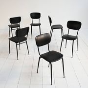 Set of 6 Olivetti Italian vintage chairs 1960s