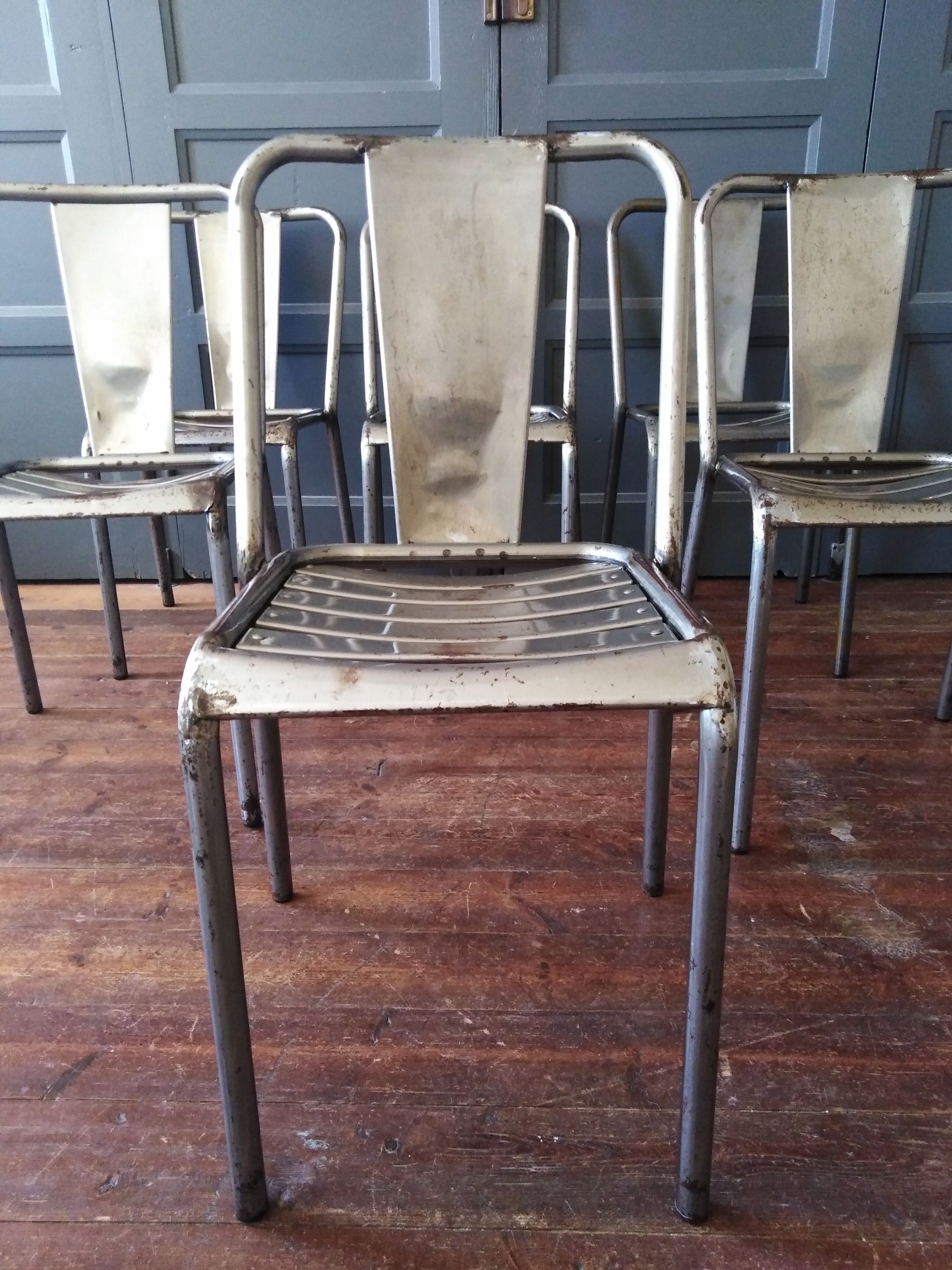 6 Tolix bistro chairs