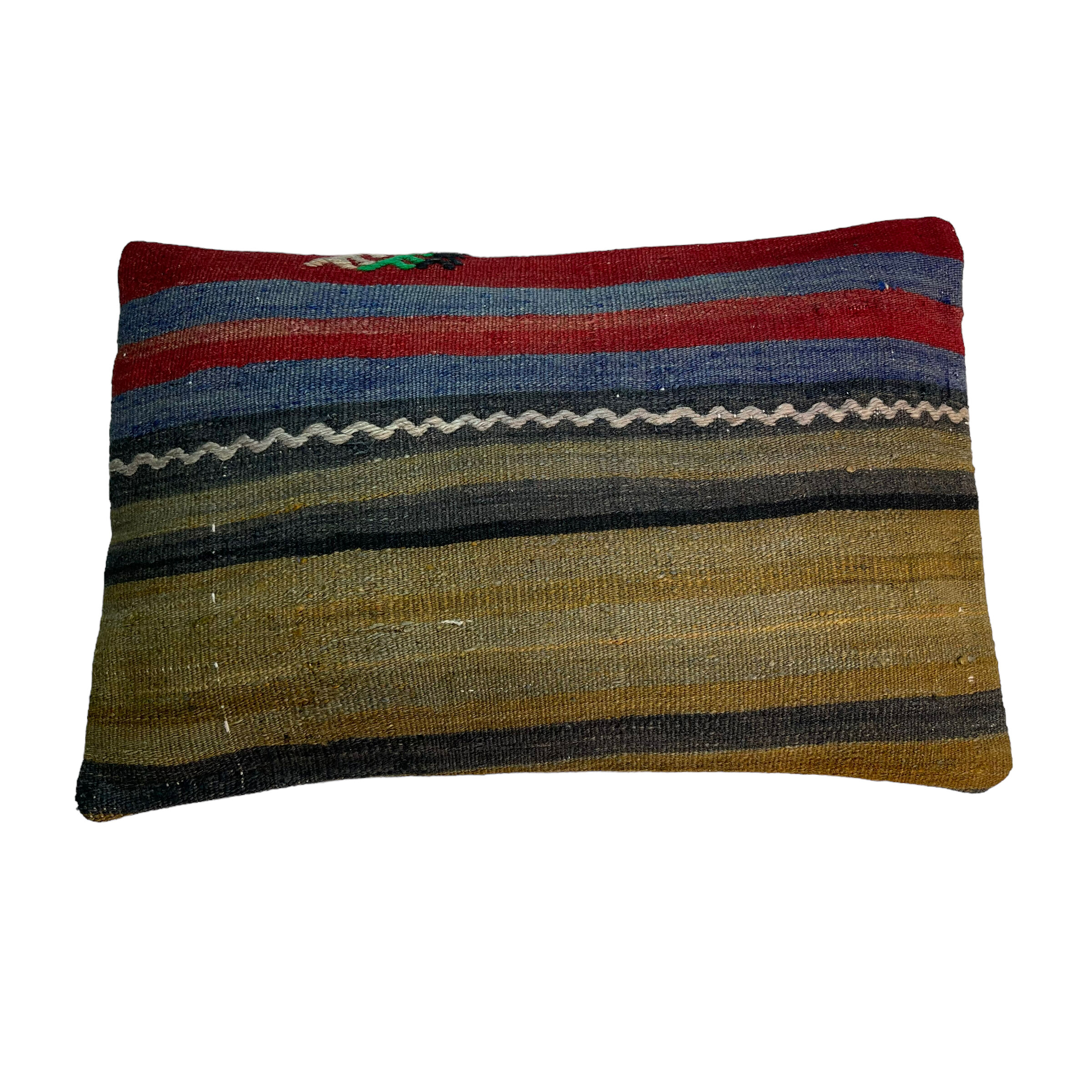Vintage turkish handmade kilim cushion cover , 30 x 50 cm