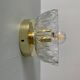 Vintage molded glass lampshade wall light - tableware collection -
