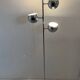 3-globe chrome floor lamp