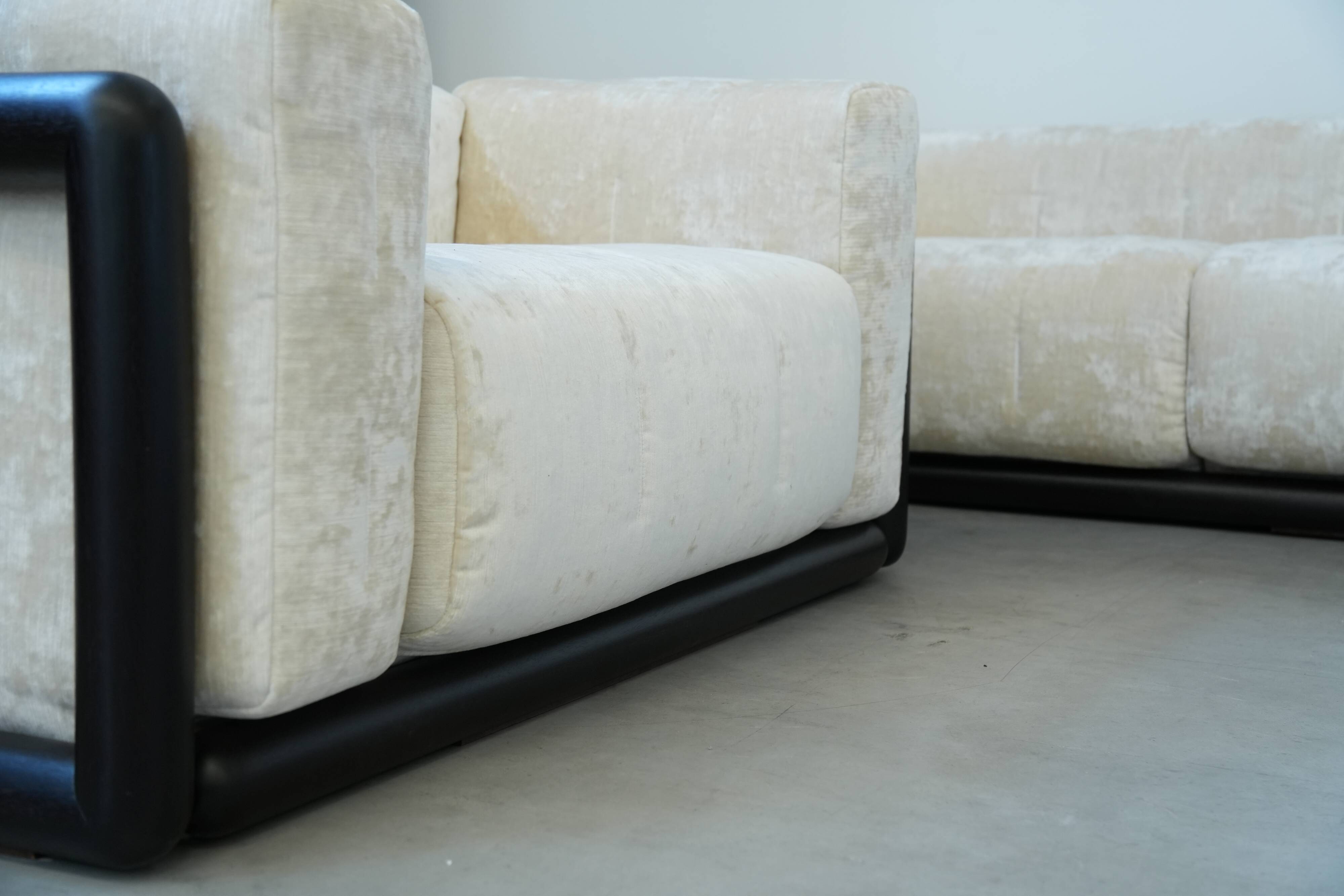 1973 “Cornaro” Sofa & Armchair Set by Carlo Scarpa for Simon