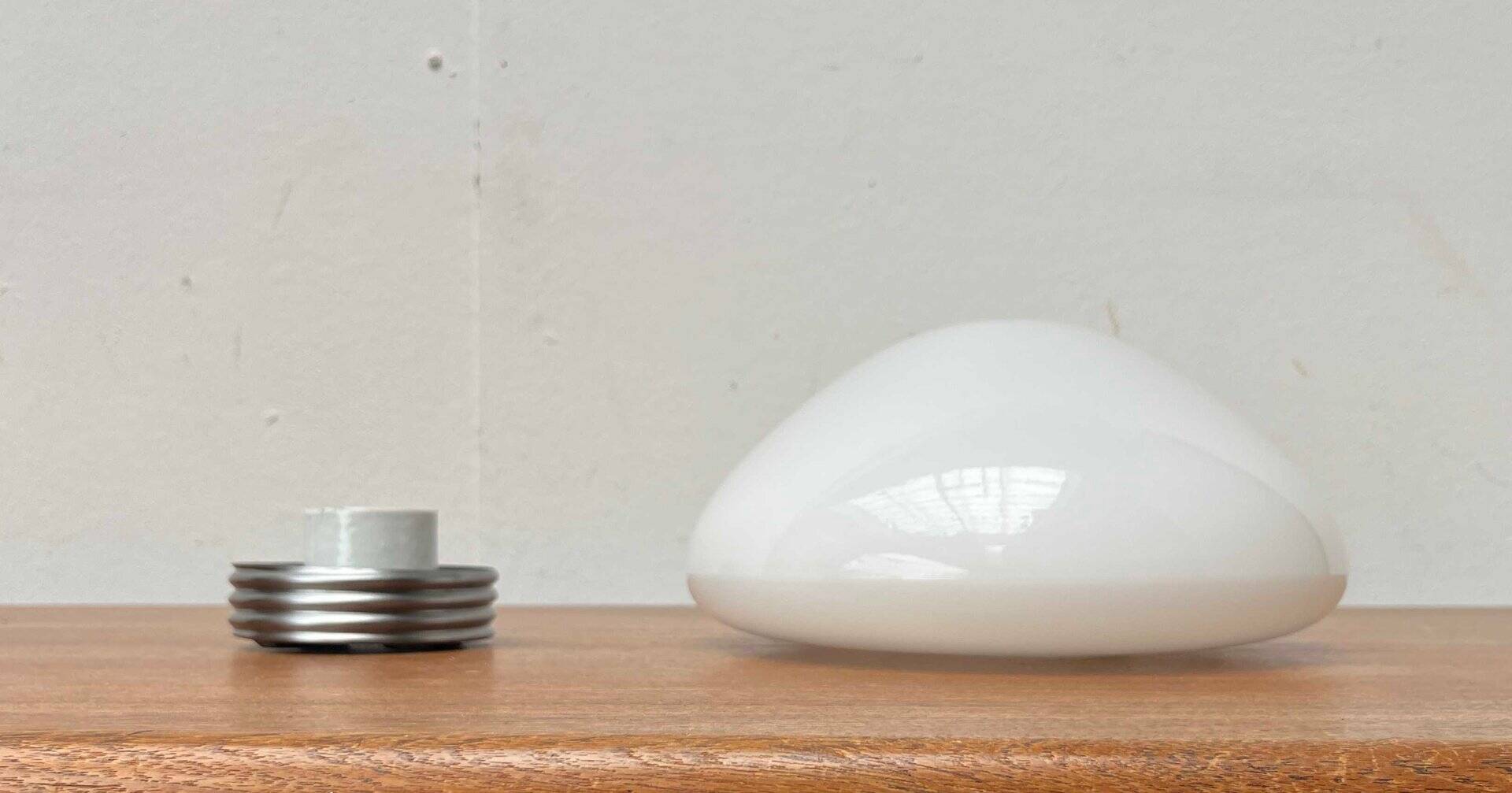 Mid-Century Modern Minimalist Ceiling or Wall Lamp by Wilhelm Wagenfeld for Lindner, Germany, 1950s