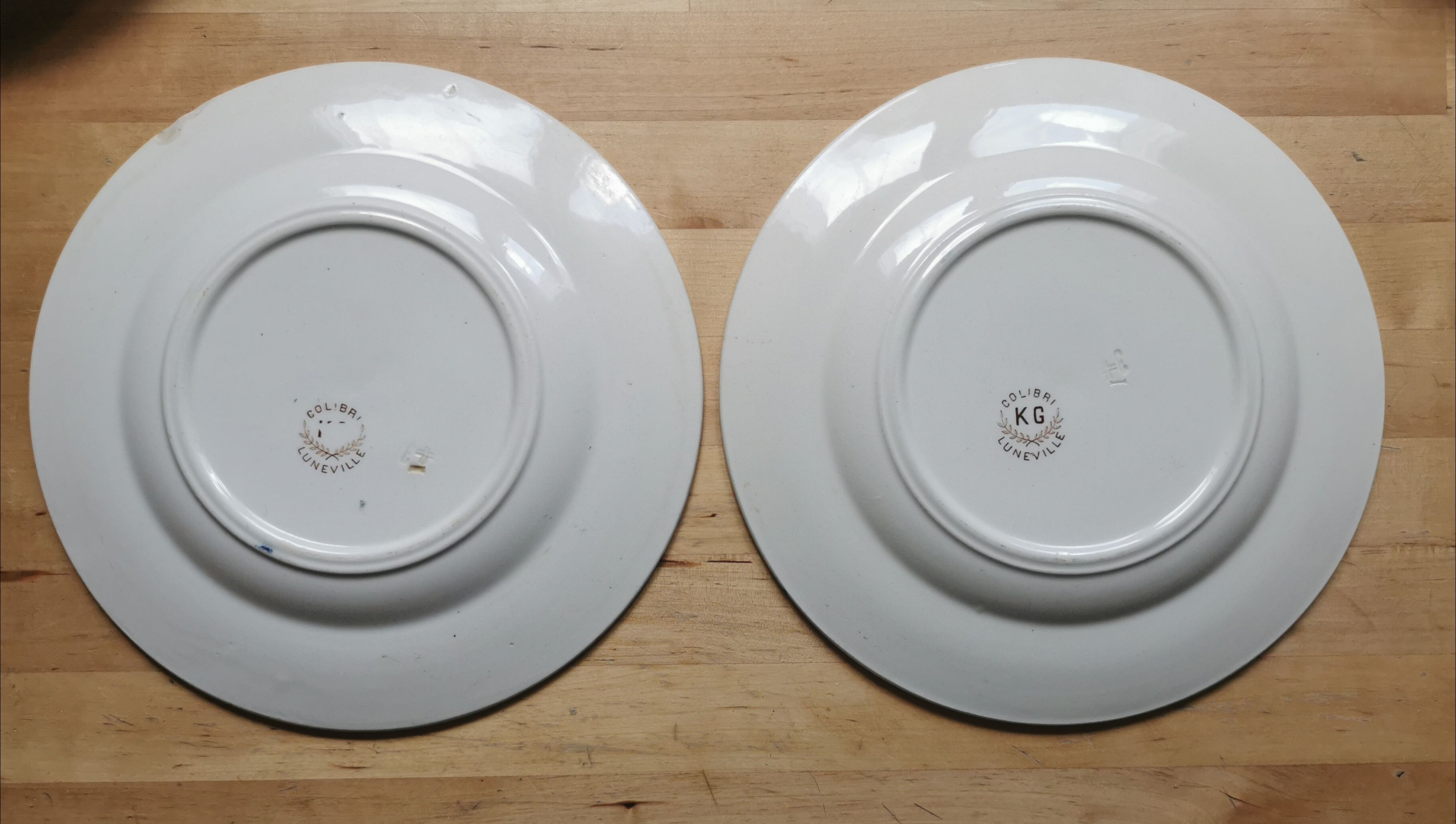 Lot of 8 Colibri luneville plates