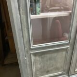 Old Patinated English Showcase Library