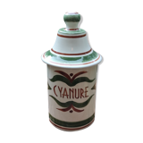 Cyanide medicine jar earthenware Longchamp