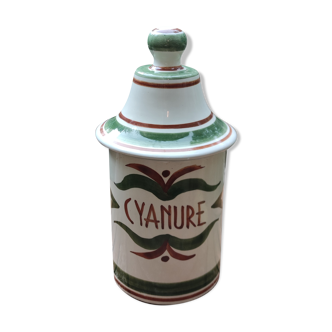 Cyanide medicine jar earthenware Longchamp