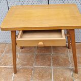 Vintage light wood school desk – Baumann model, 1950s-1960s
