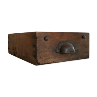 Old wooden craft furniture drawer