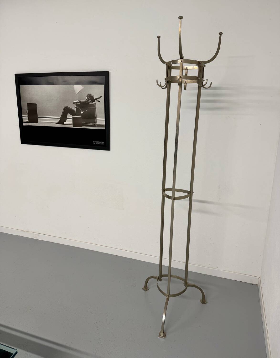 Coat rack Nymphenburg design by Otto Blümel for Classicon brass 80s
