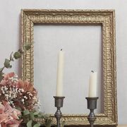 Pair of pewter candle holders