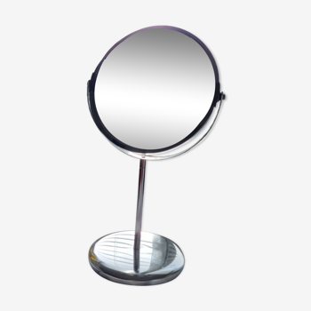 Silver standing mirror