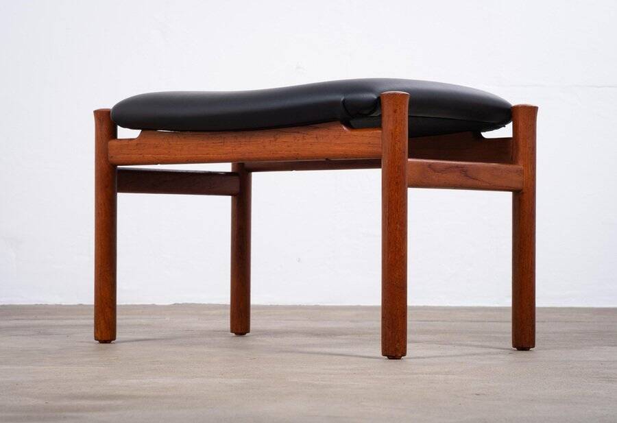 Teak Stool by Søren Hansen for Fritz Hansen, Denmark, 1950s