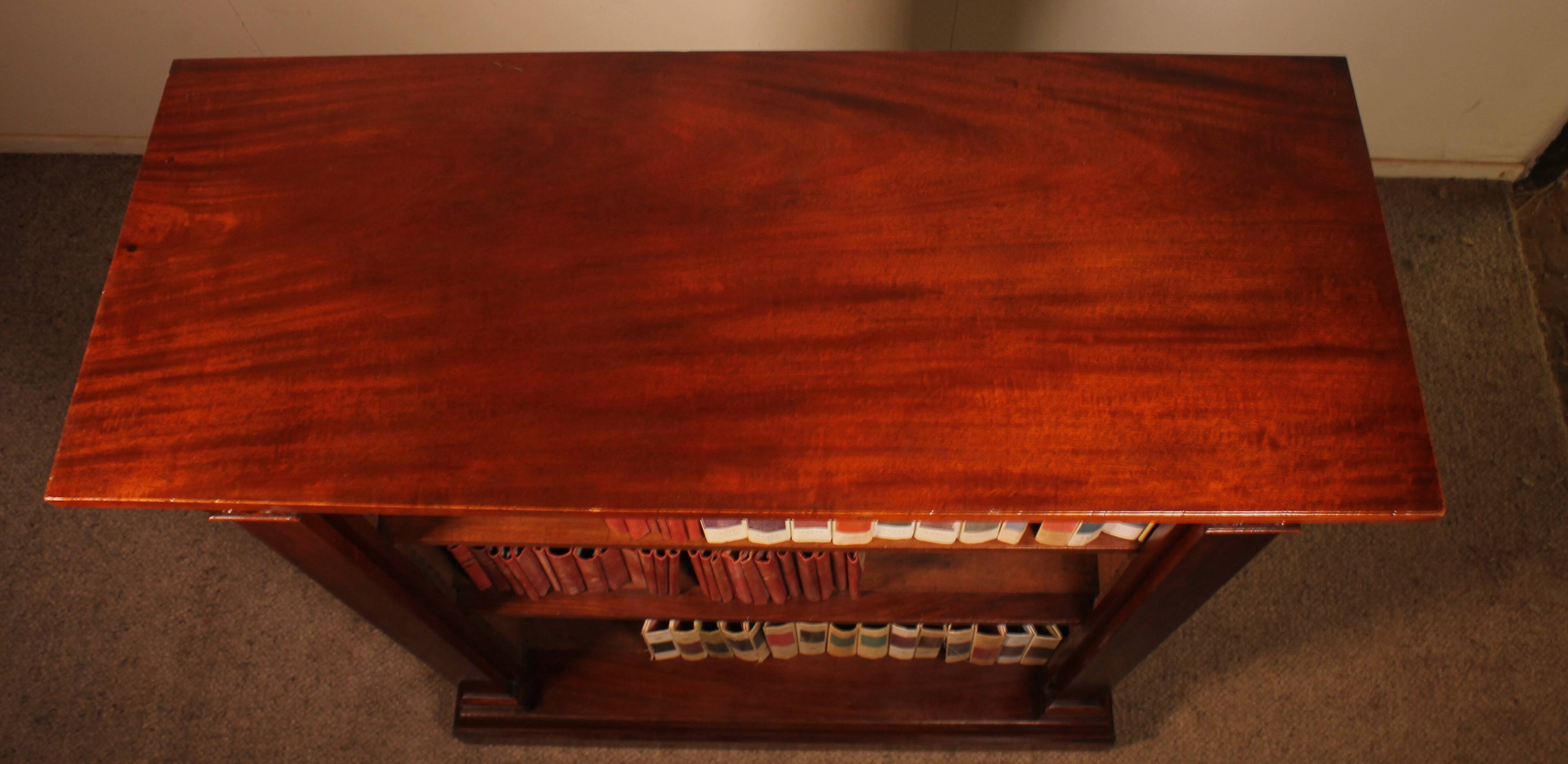 open mahogany library William IV circa 1830-England with drawer