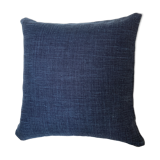 Coussin lin bleu marine