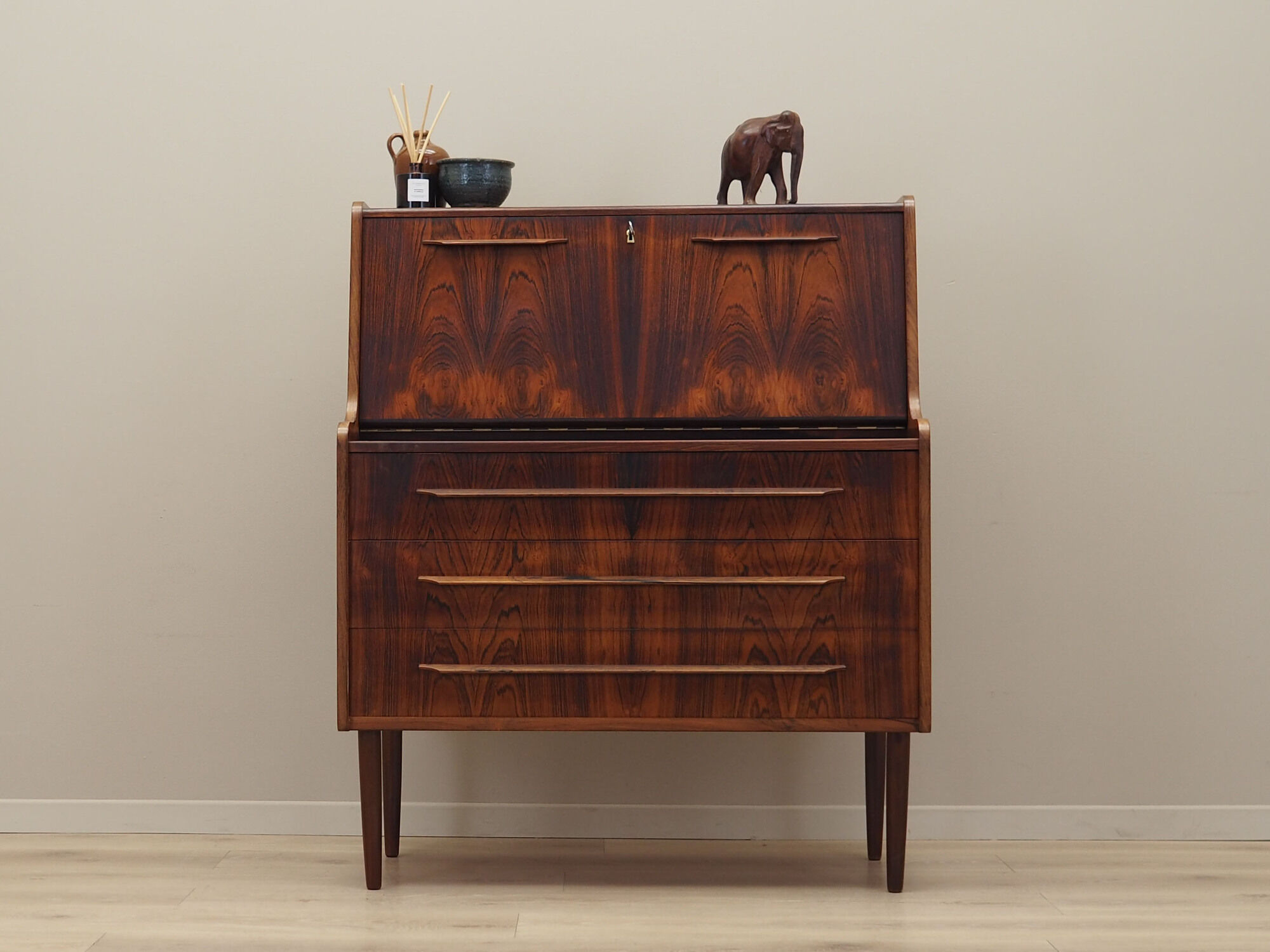 Rosewood secretary, Danish design, 1970s, production: Denmark