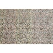 1970s Vintage Turkish Oushak Handmade Wool Cotton Brown Area Rug 193x275