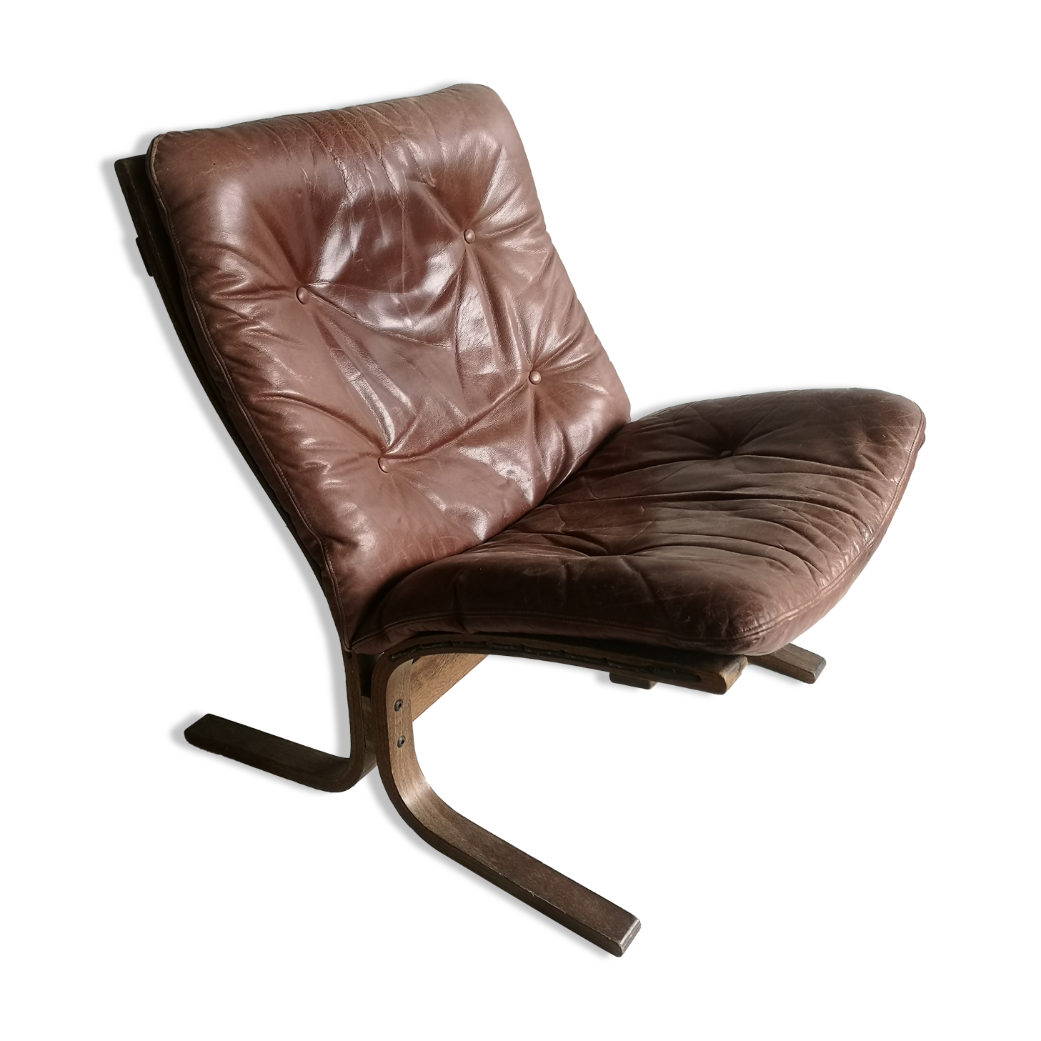 Scandinavian leather 70s heater, Ingmar Relling
