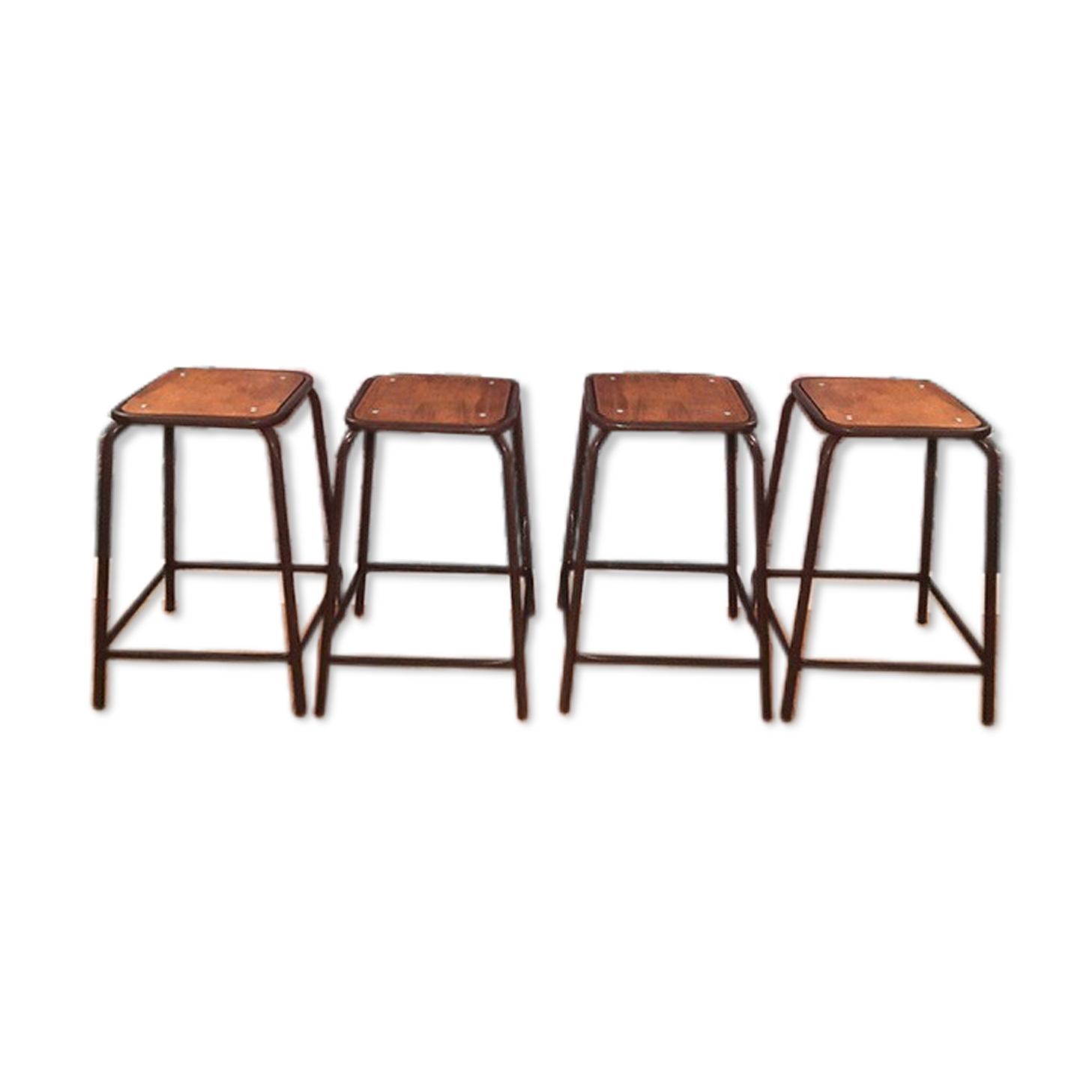 Lot of 4 school stools